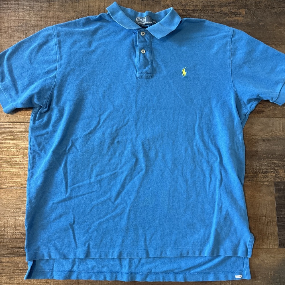 Polo Ralph Lauren Men's Turquoise Blue Polo Shirt Extra XL - Picture 1 of 6